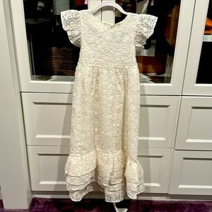 Girls love shack fancy white eyelet dress